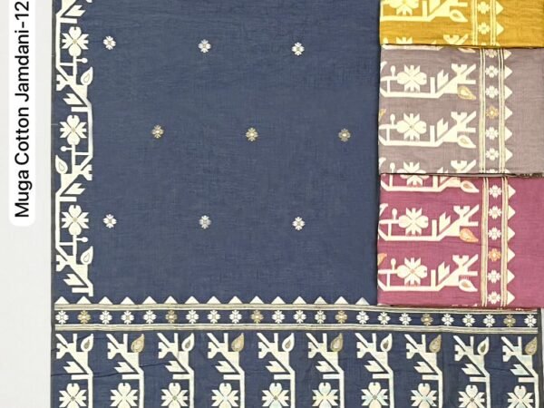 Muga Cotton Jamdani Saree