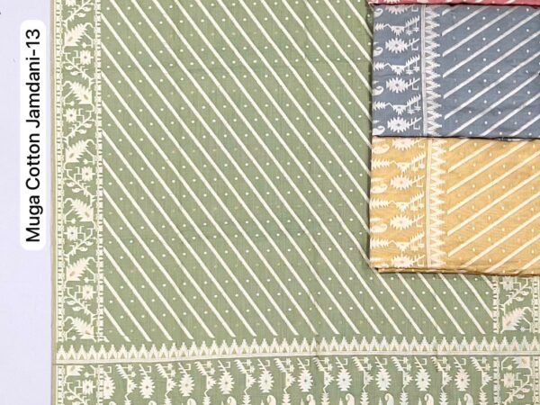 Muga Cotton Jamdani Saree